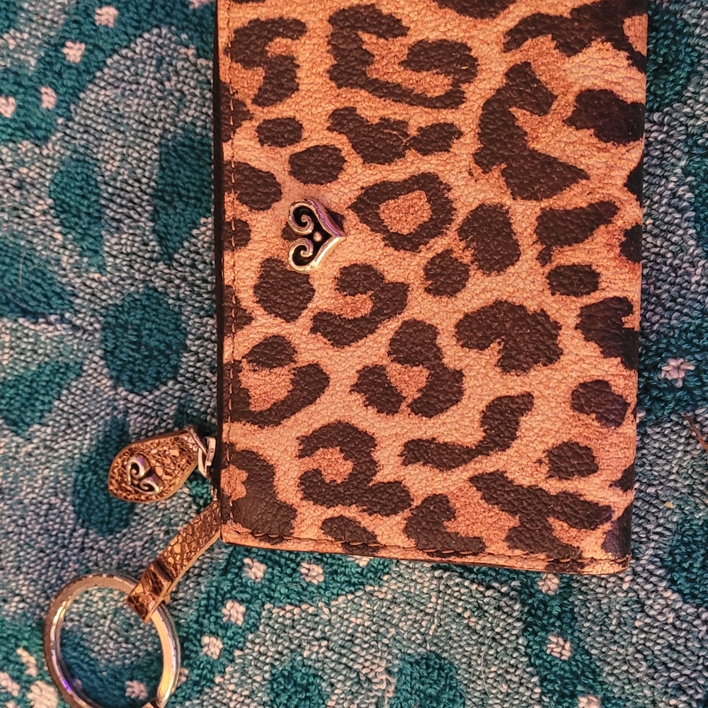 Leopard Print Keychain Wallet